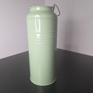 IKEA Mint Green Metal Canister with Handle